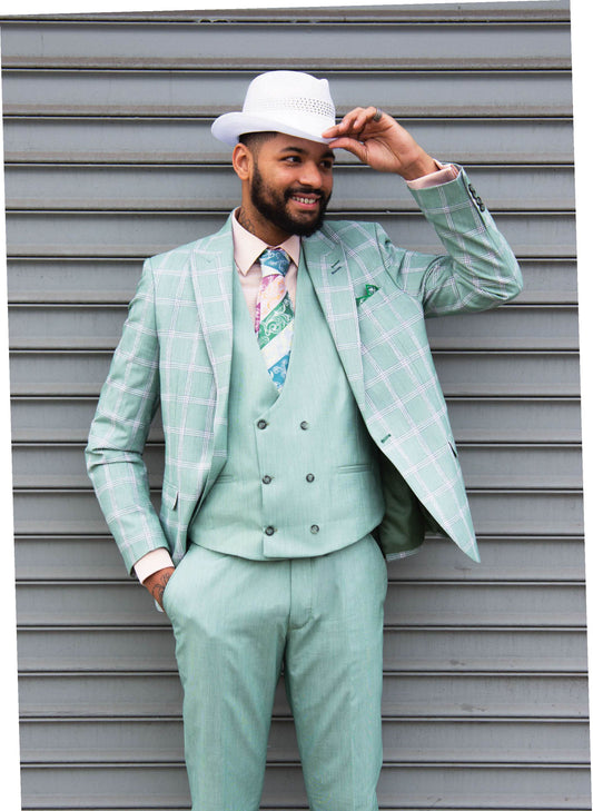Steven Land | Zeus 3 PC Suit | Classic Fit | Mint ZEUSSL7764142R